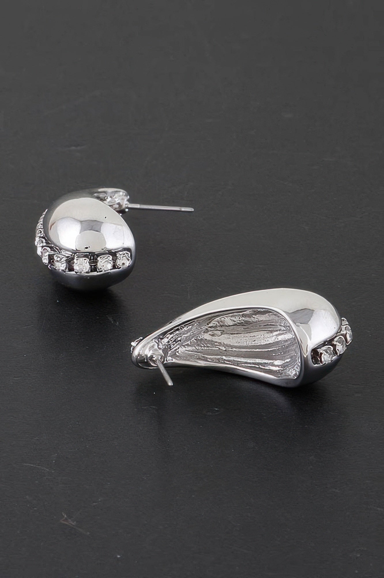 Rhinestone Tear Drop Earring