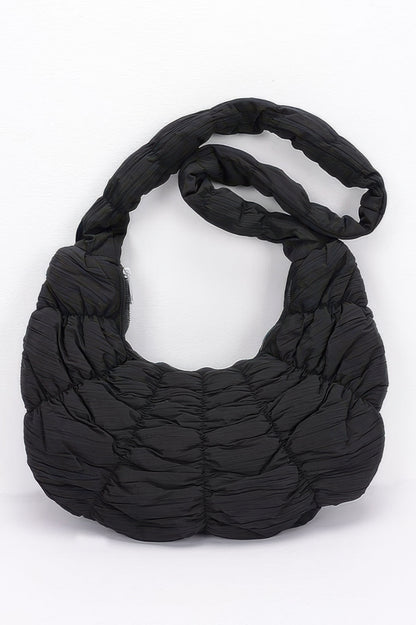 Quilted Nylon Padded Crossbody Bag