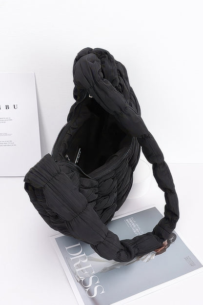 Quilted Nylon Padded Crossbody Bag
