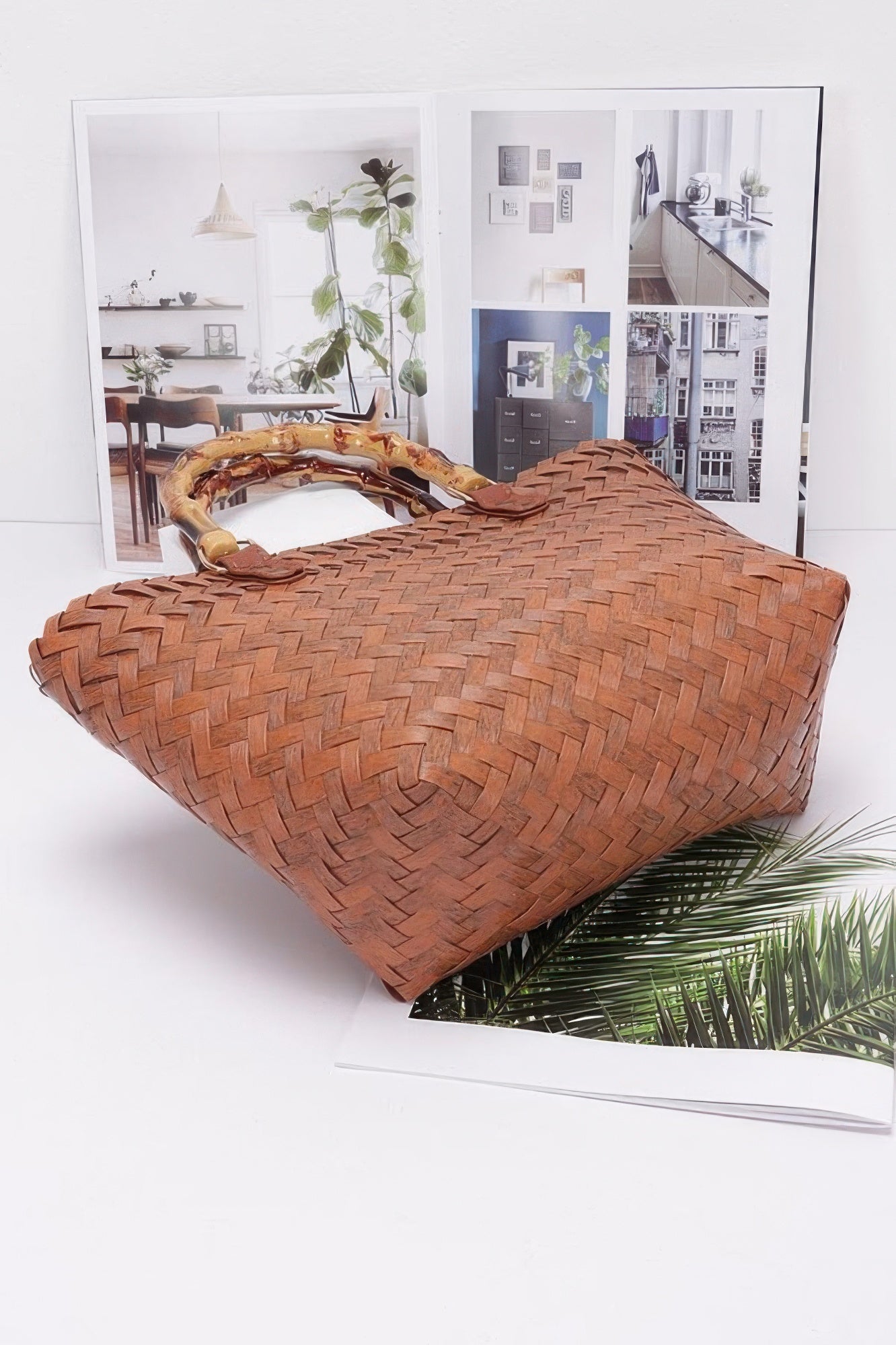 Pvc Braided Top Handle Bag