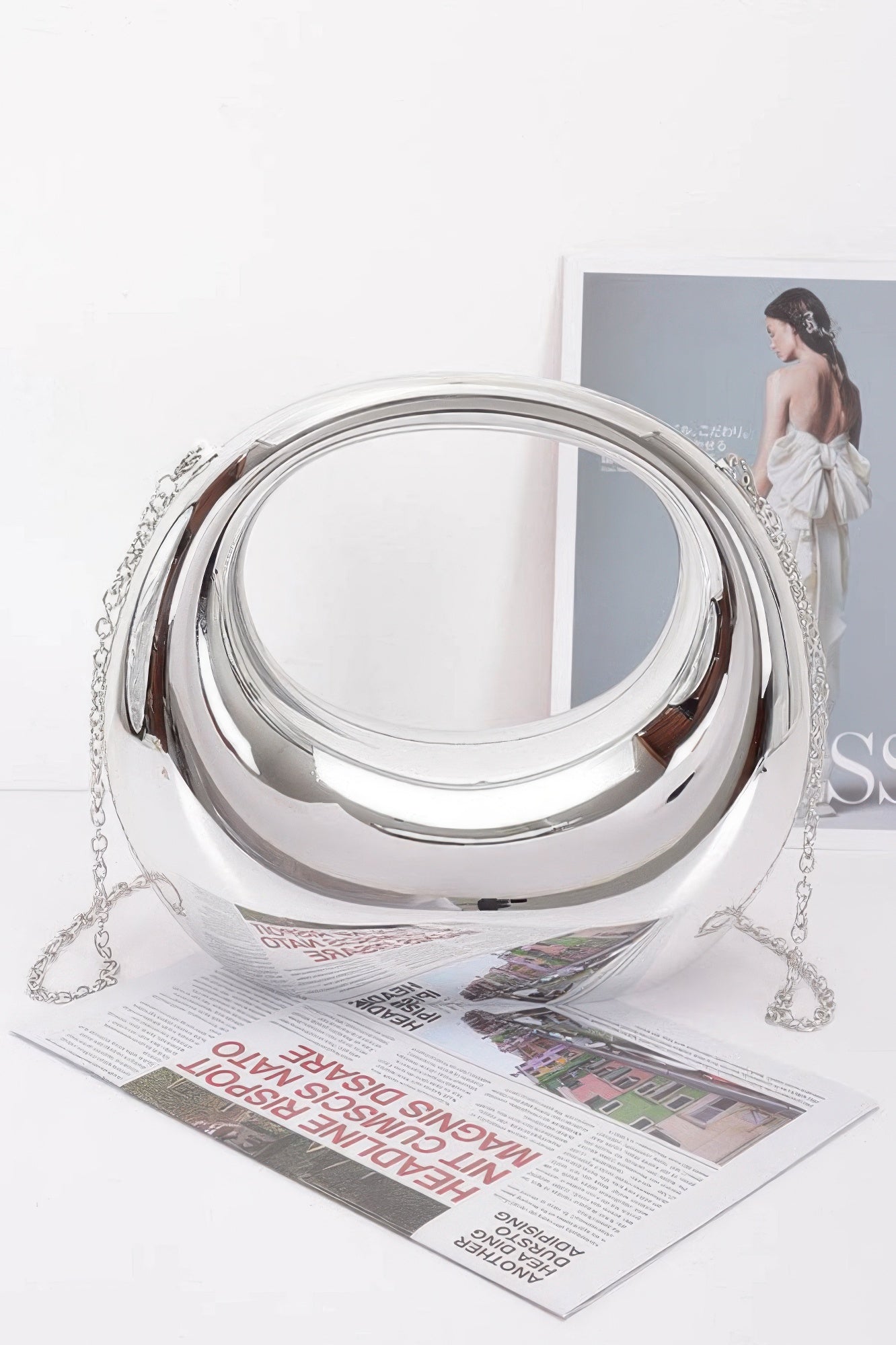 Metallic Acrylic Clutch
