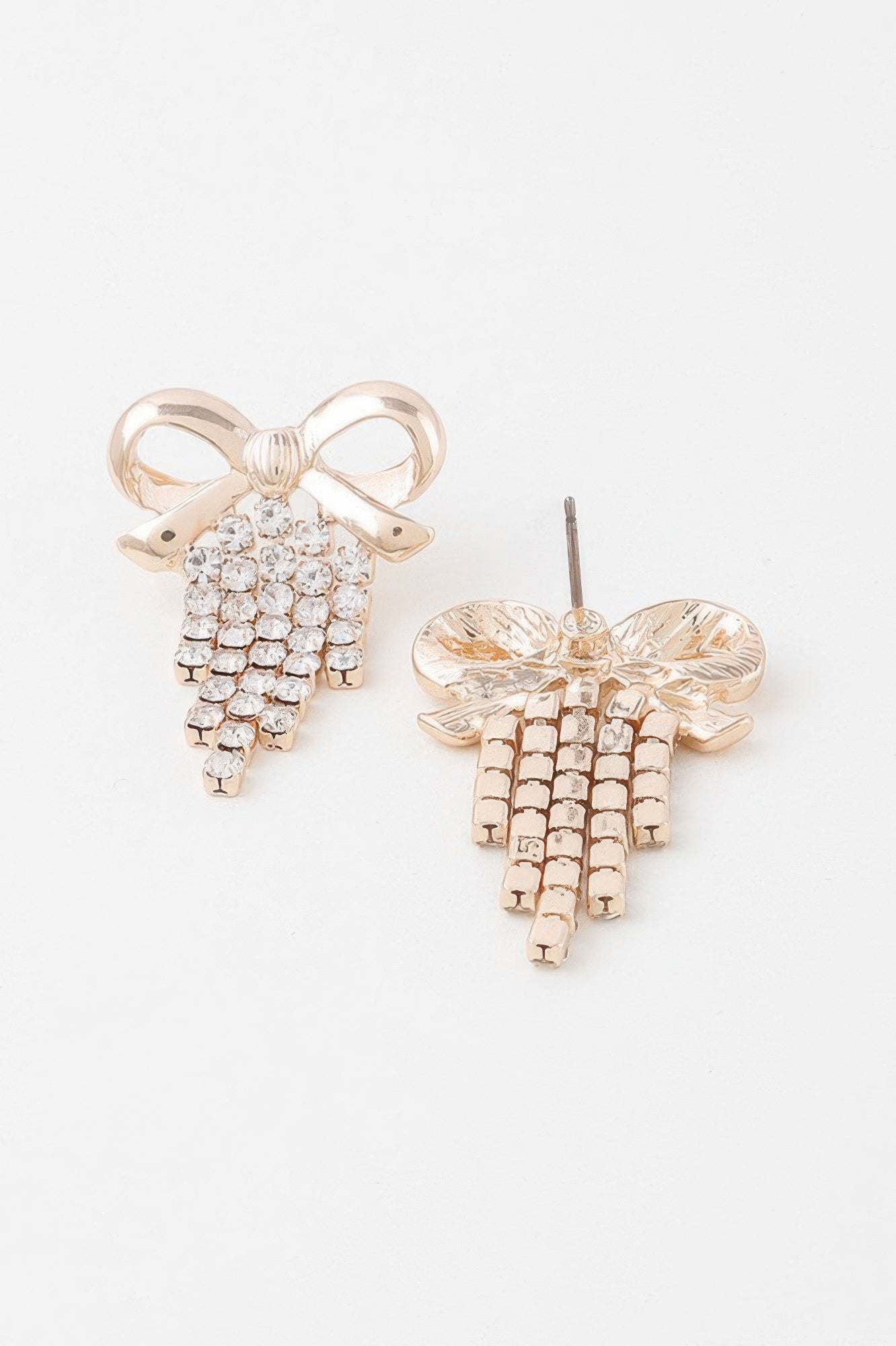 Ribbon Curtain Drop Earrings