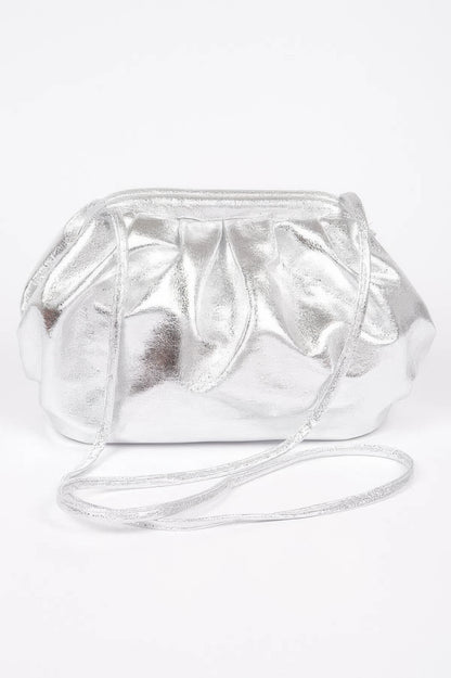 Metallic Pu Crossbody Bag