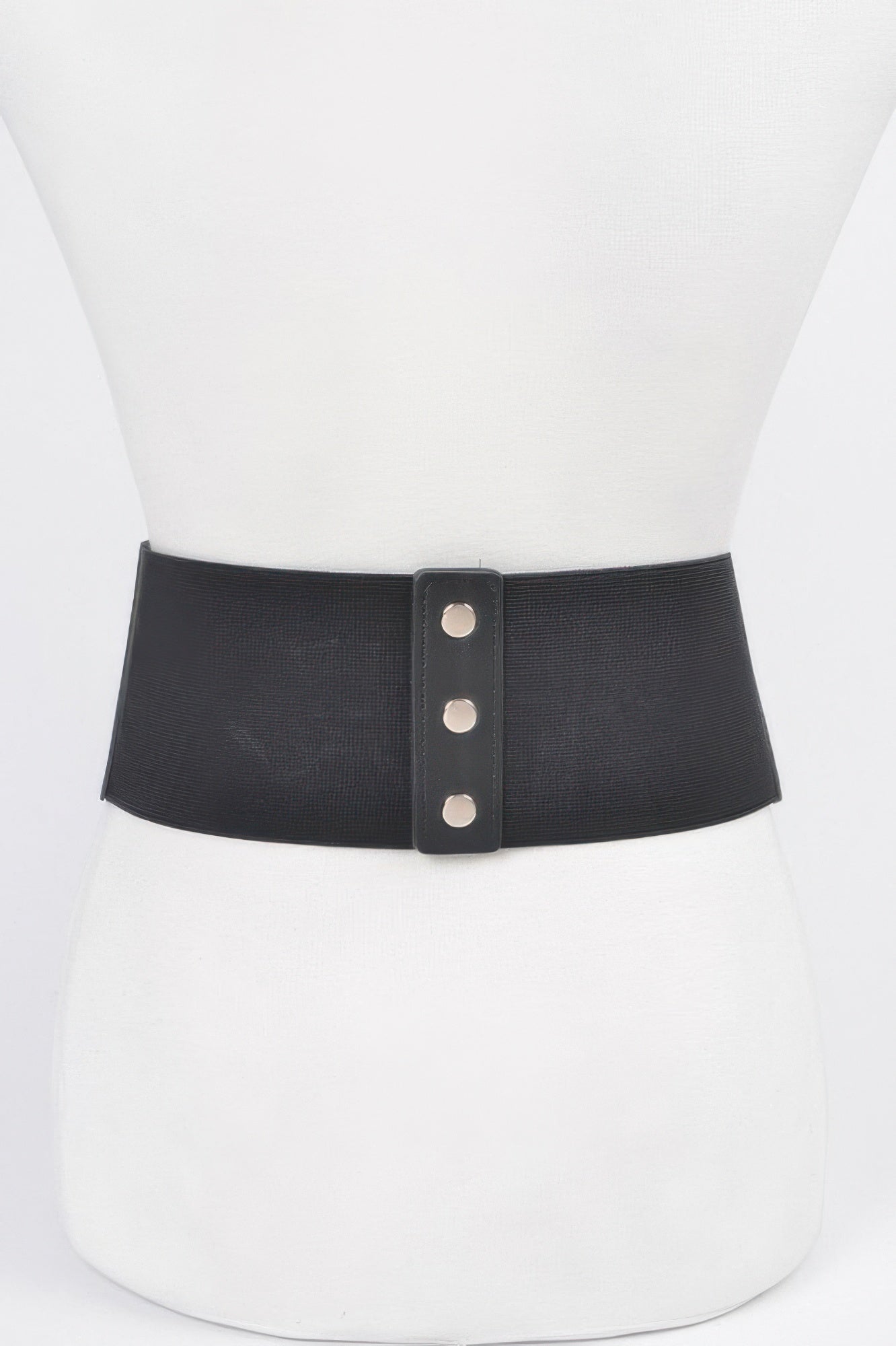 Faux Leather Corset Wide Elastic Belt