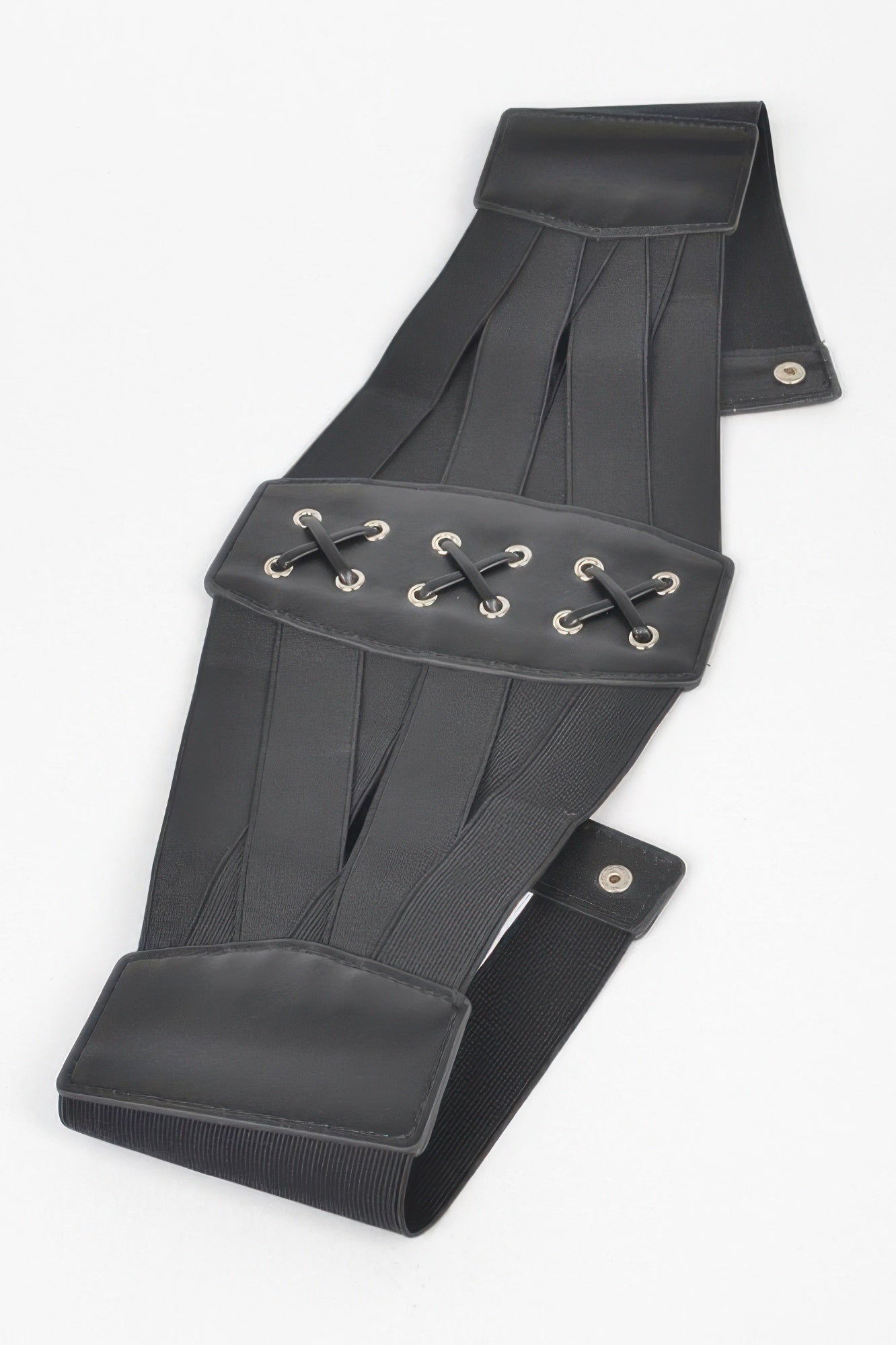 Faux Leather Corset Wide Elastic Belt