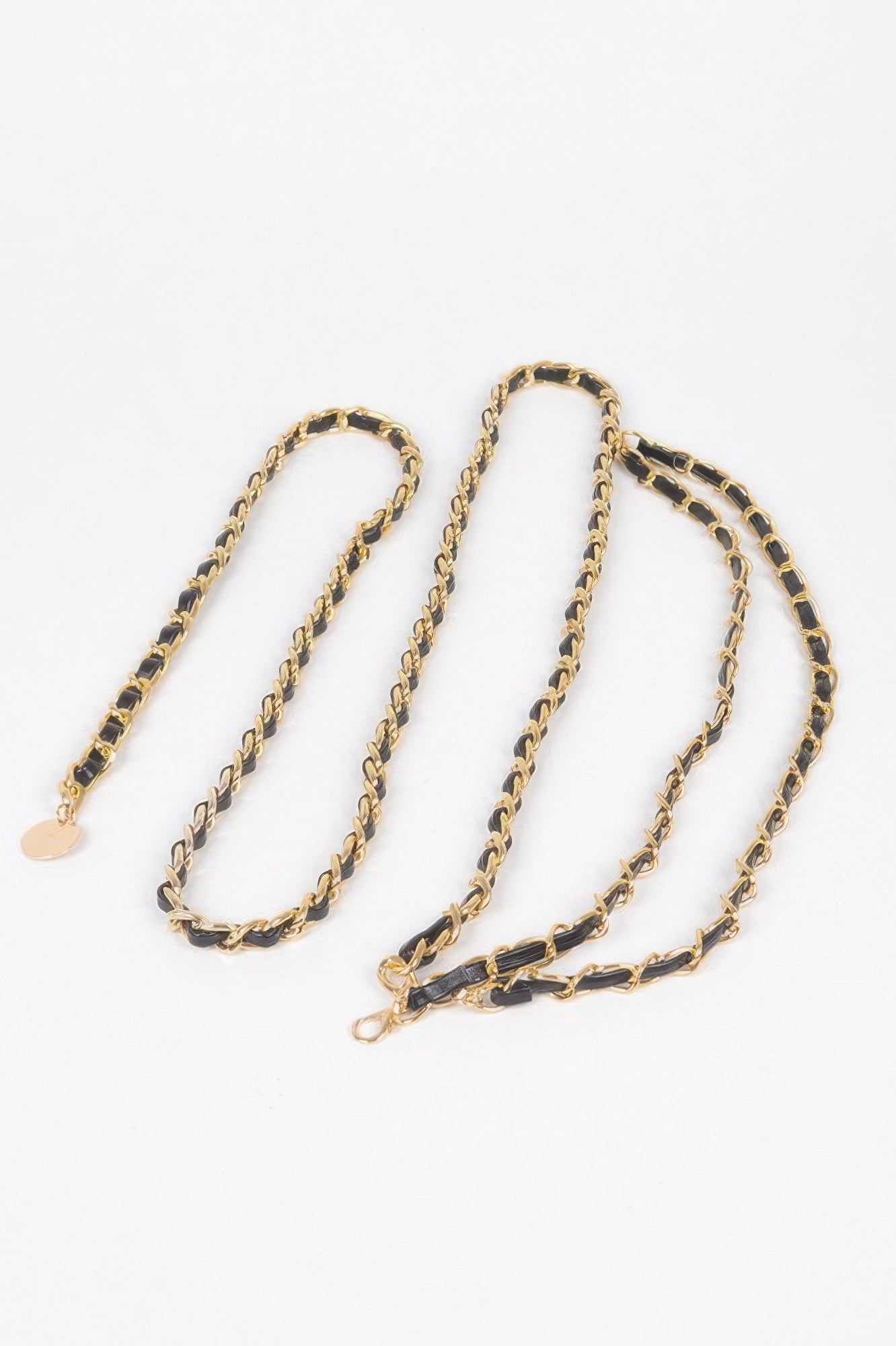 Metal Pu Plus Size Chain Belt