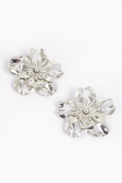 Metal Flower Earring