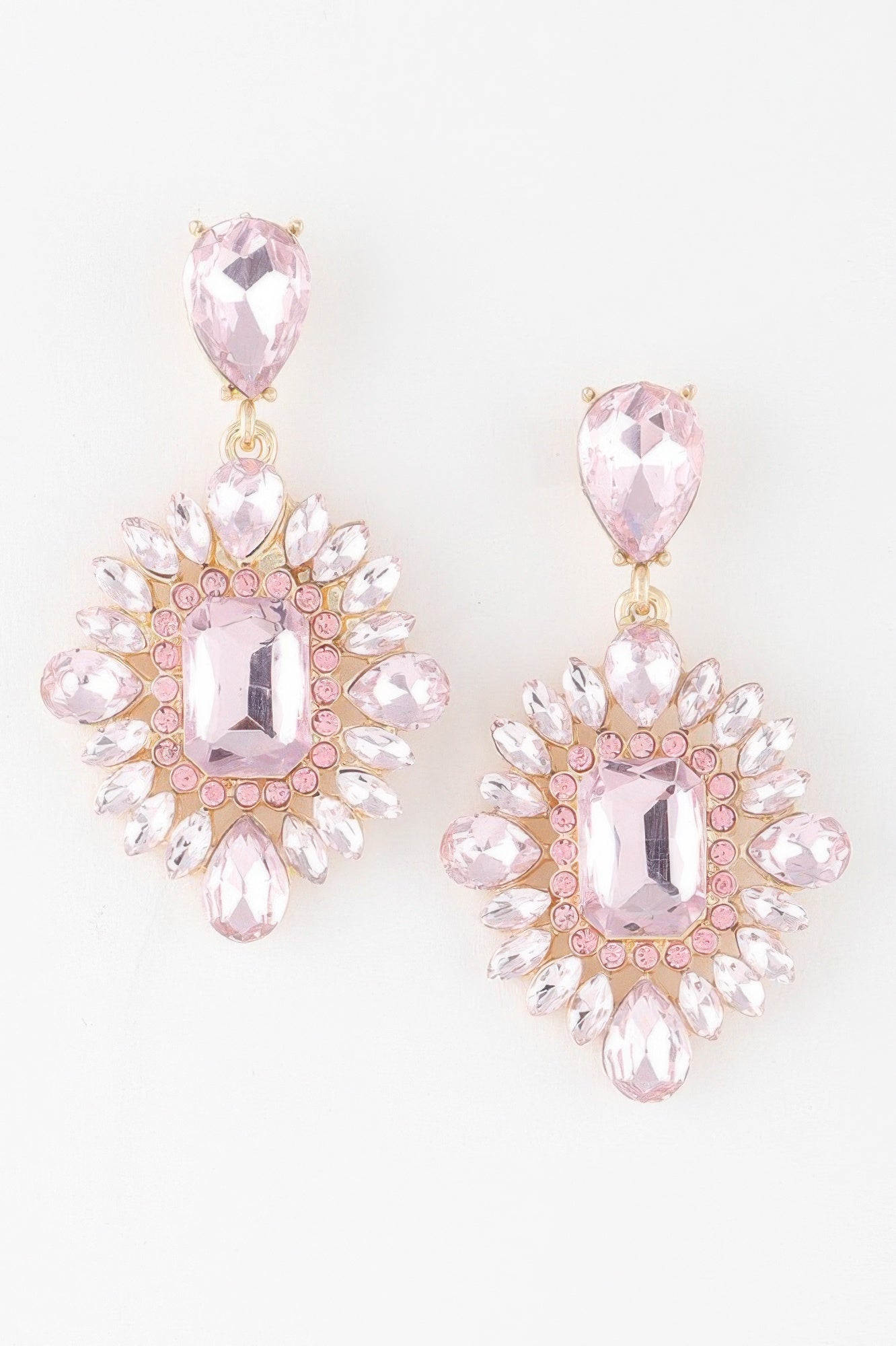 Crystal Jewel Drop Earrings