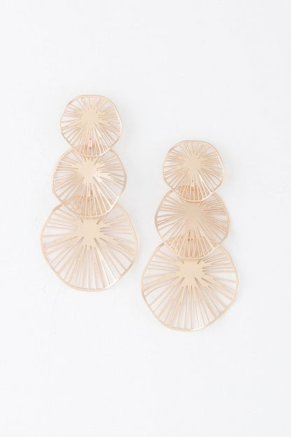 Triple Lemon Drop Earrings