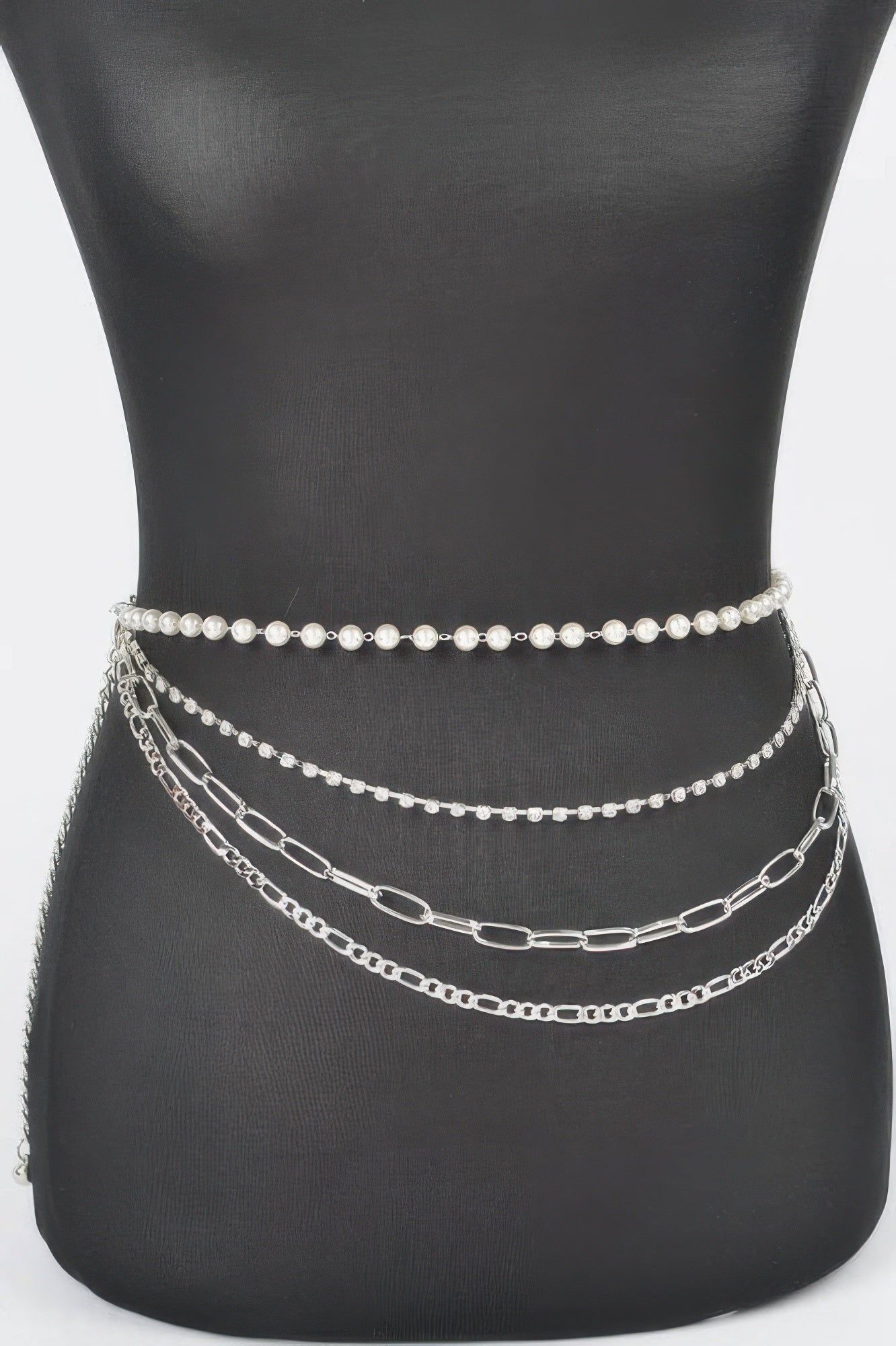 Multi Layered Plus Size Chain Belt