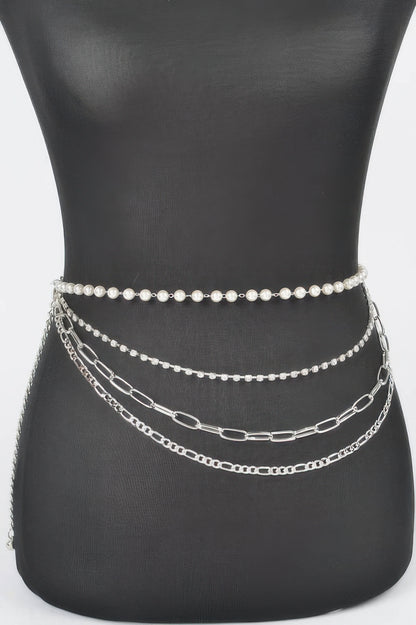 Multi Layered Plus Size Chain Belt