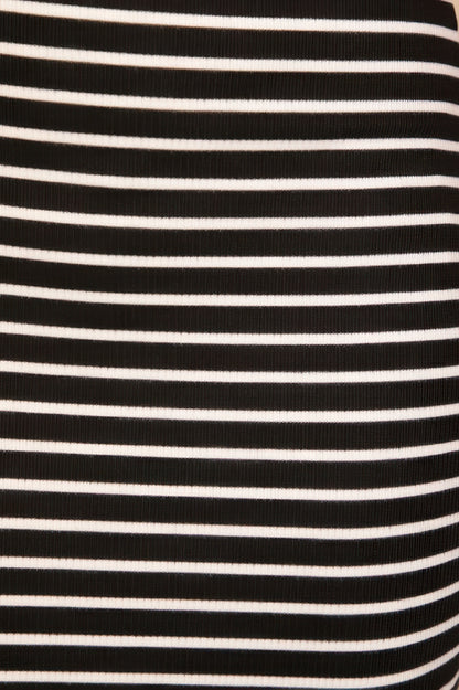Women's Rib Knit Striped Bodycon Maxi Slip Dress