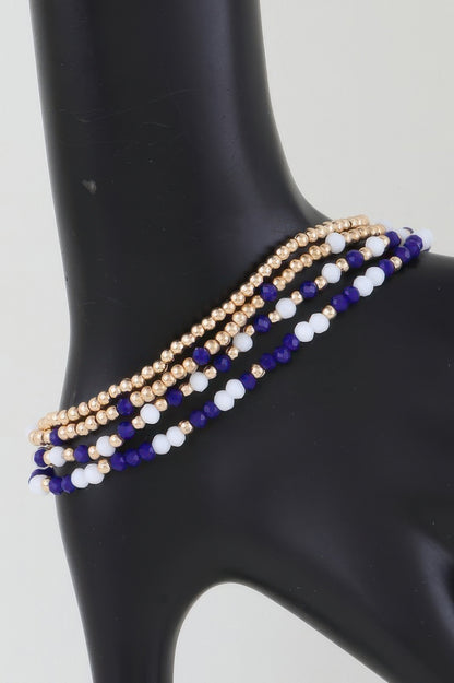 Alternating Stone Beaded Bracelet