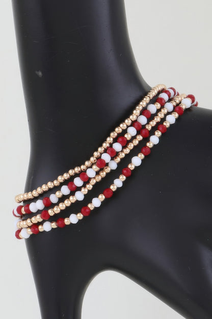 Alternating Stone Beaded Bracelet