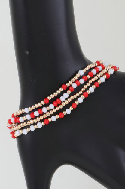 Alternating Stone Beaded Bracelet