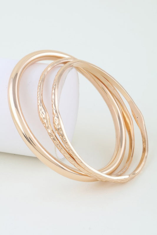 Multi Hammered Cuff Bracelet