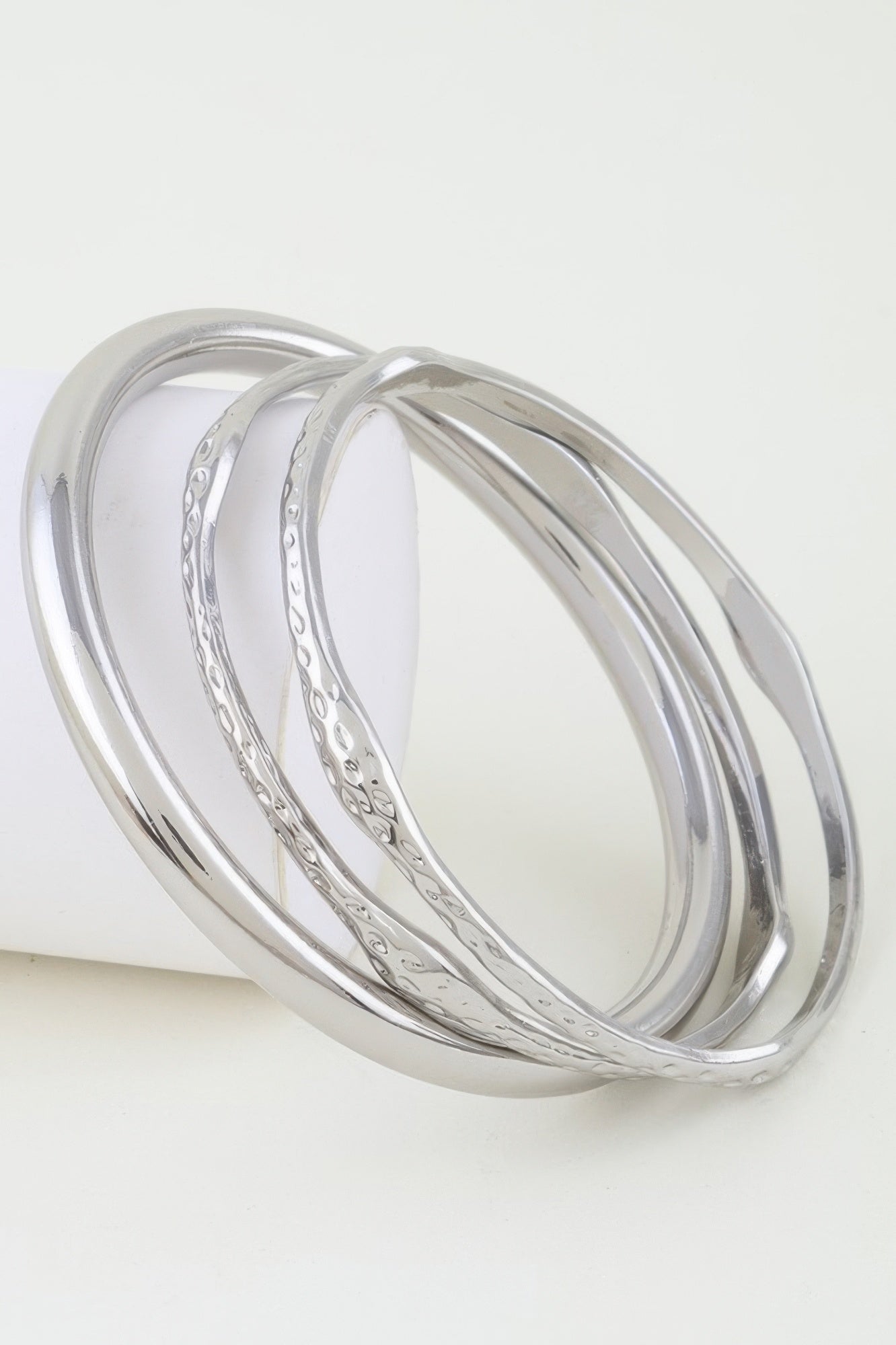 Multi Hammered Cuff Bracelet