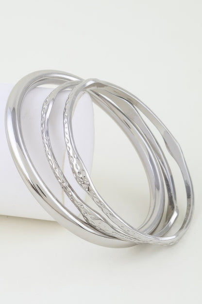 Multi Hammered Cuff Bracelet
