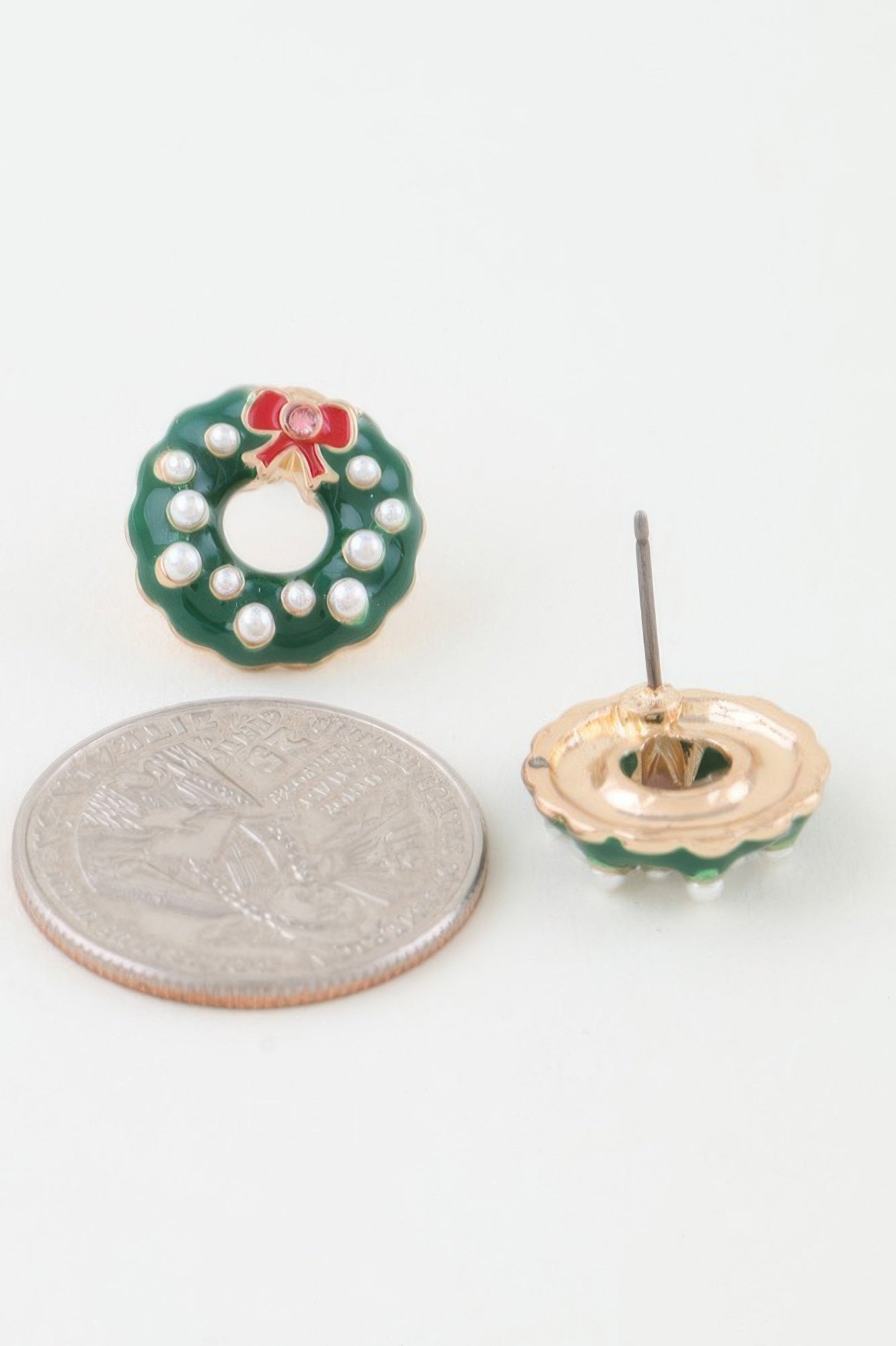 Christmas Wreath Stud Earrings