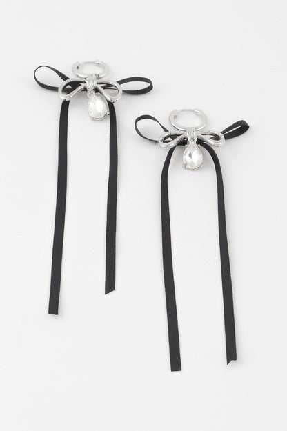 Ribbon Wrap Teardrop Earrings