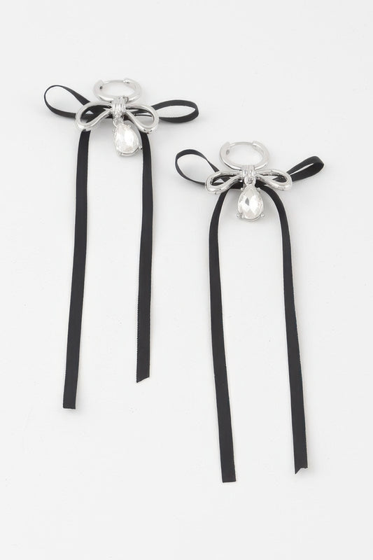 Ribbon Wrap Teardrop Earrings