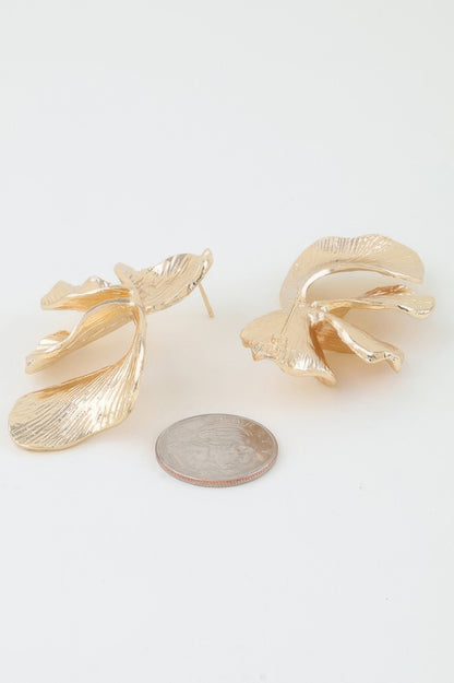 Blooming Petal Flower Earrings