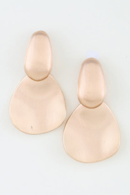Minimal Matte Drop Earrings