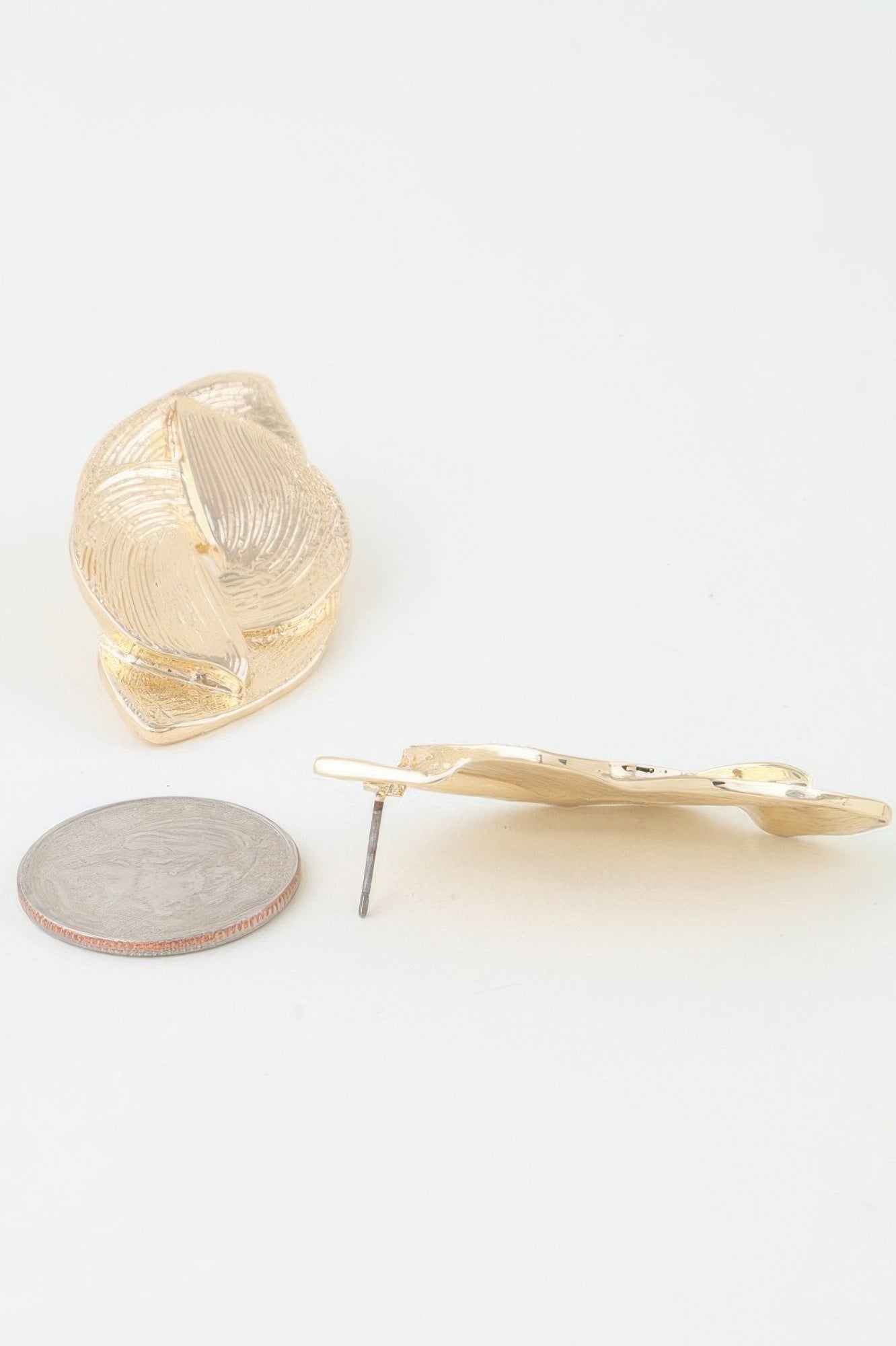Interweaved Leaf Drop Earrings