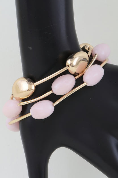 Multi Stone Beaded Bracelet