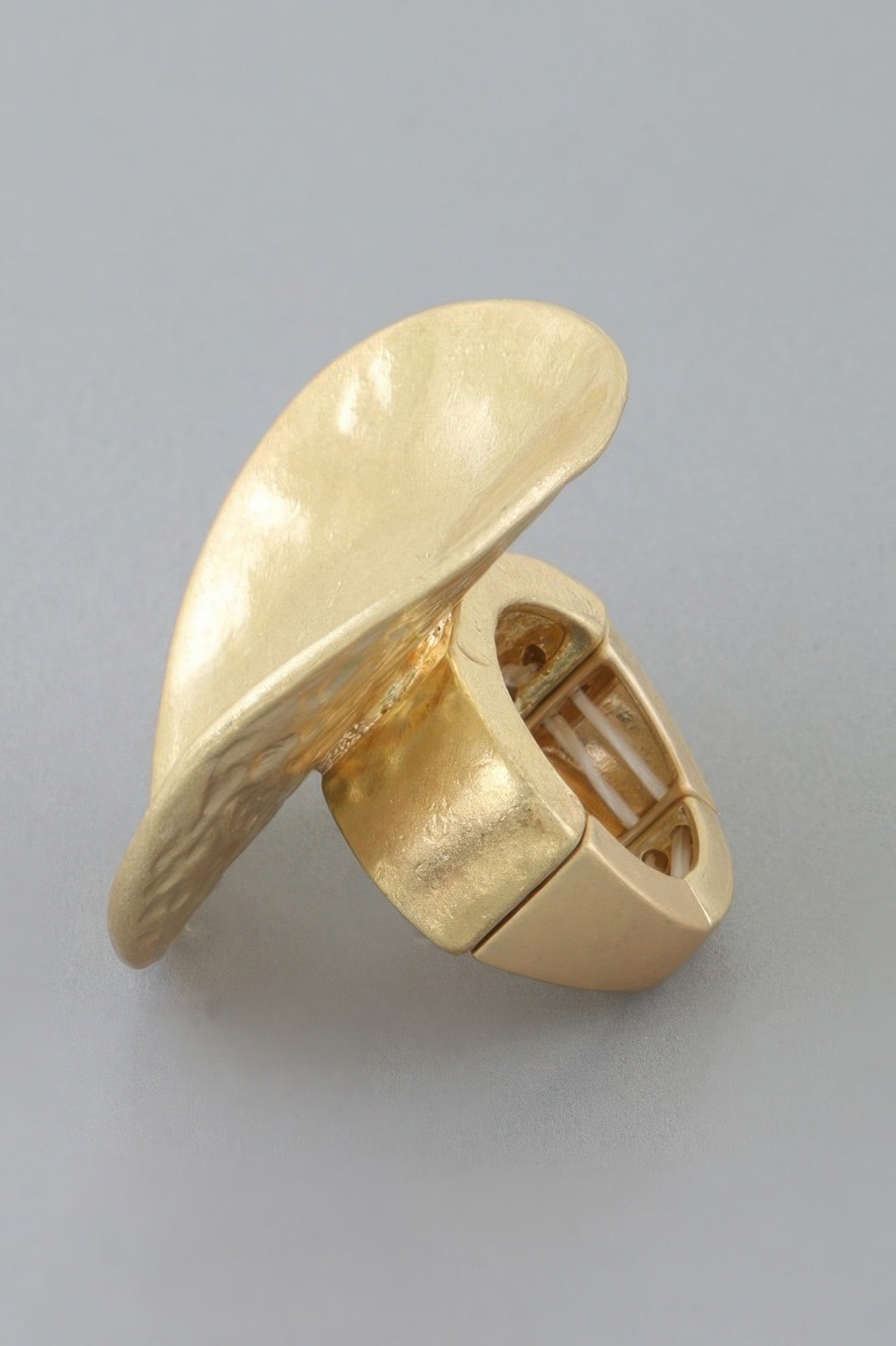 Hammered Plate Wrap Ring