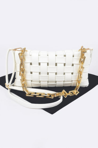 Braided Chain Crossbody Bag