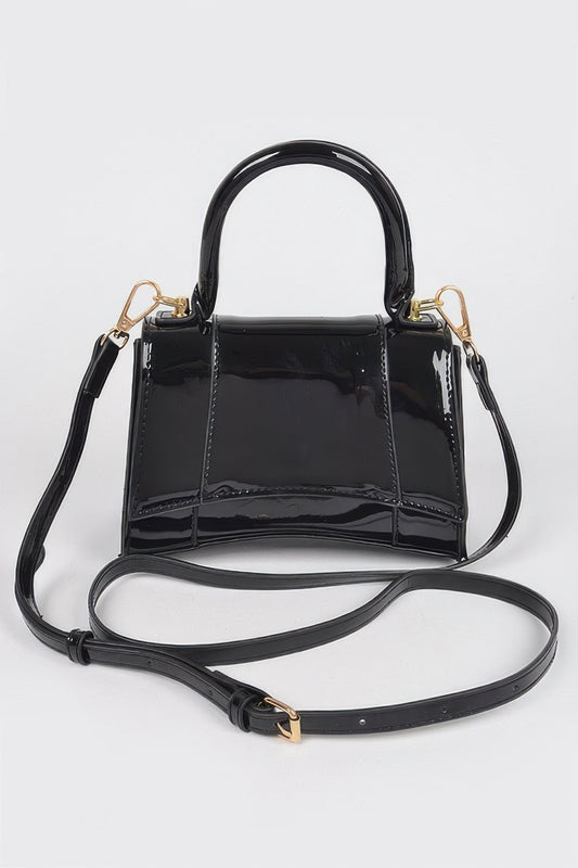 Enamel Top Handle Bag