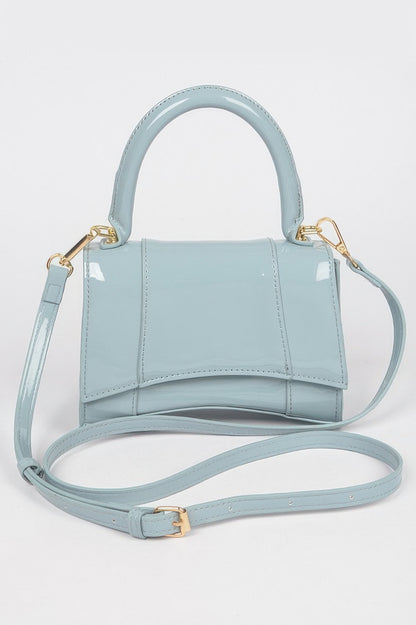 Enamel Top Handle Bag
