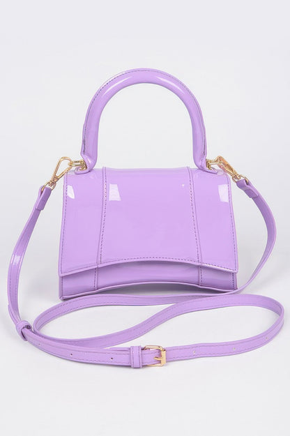 Enamel Top Handle Bag