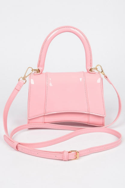 Enamel Top Handle Bag