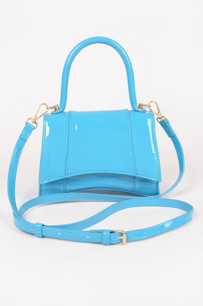 Enamel Top Handle Bag