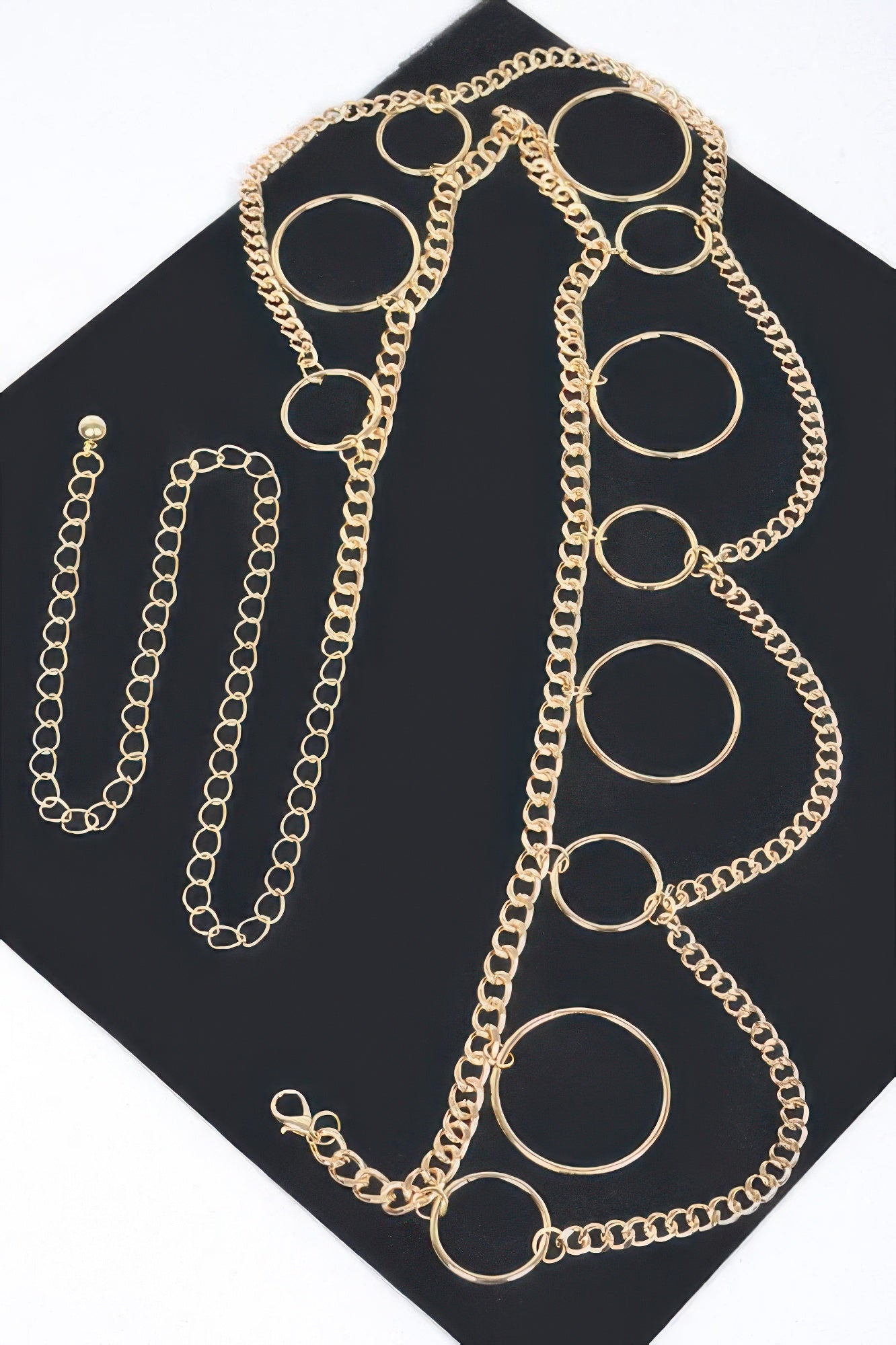 Multi O Ring Layered Chain Belt 