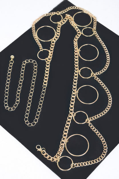 Multi O Ring Layered Chain Belt 