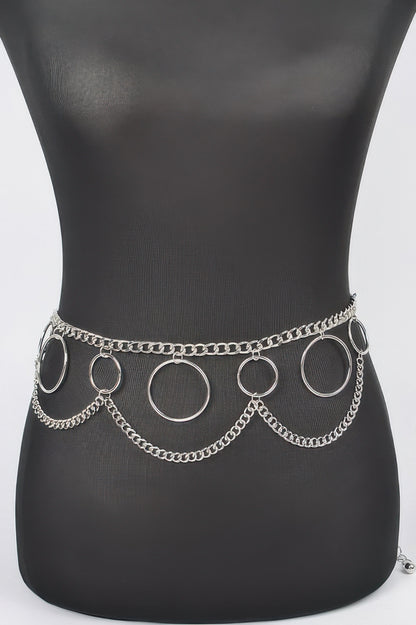 Multi O Ring Layered Chain Belt 