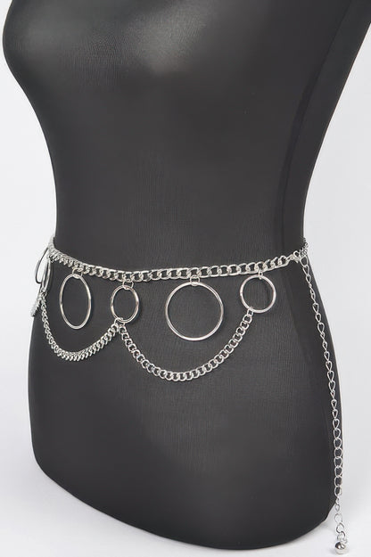Multi O Ring Layered Chain Belt 