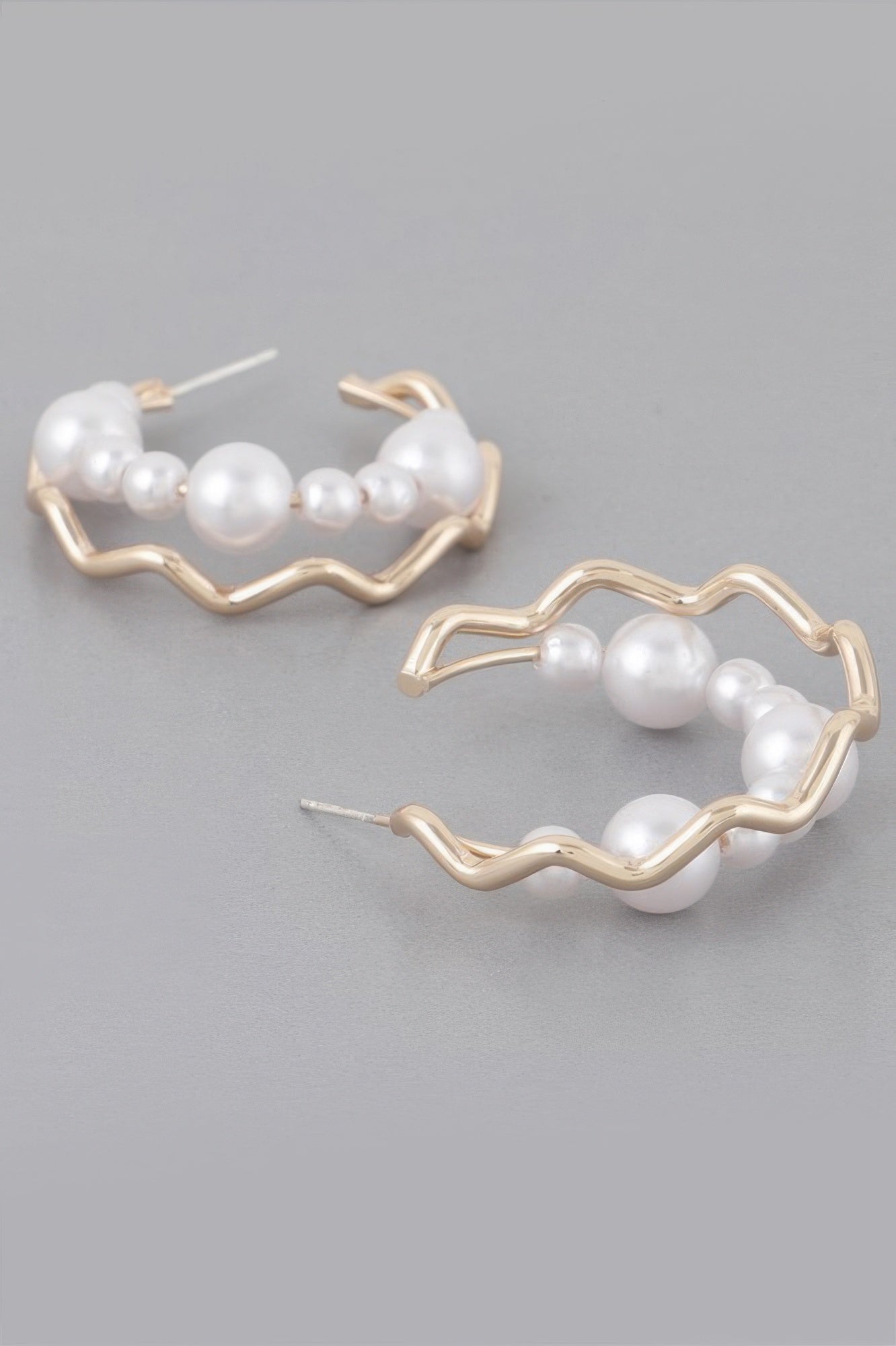 Zig 2as Faux Pearl Earrings 