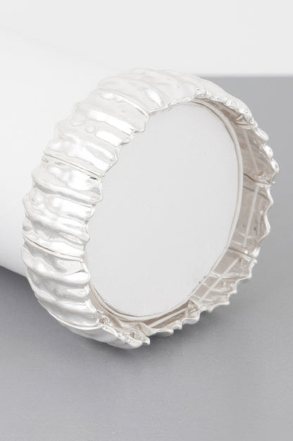 Multi Hammered Metal Bracelet
