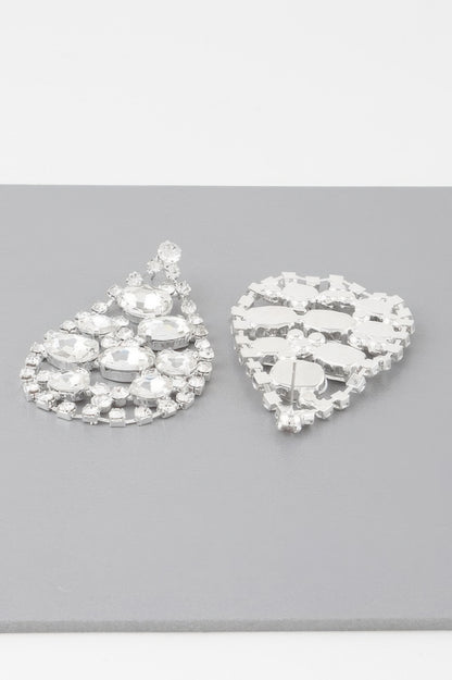 Rhinestone Tear Drop Earrings