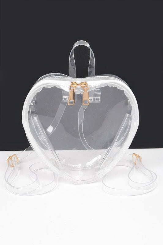 Heart Shape Clear Backpack 