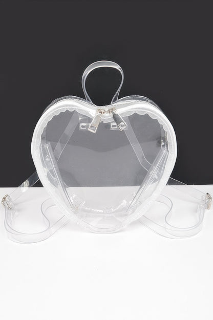 Heart Shape Clear Backpack 