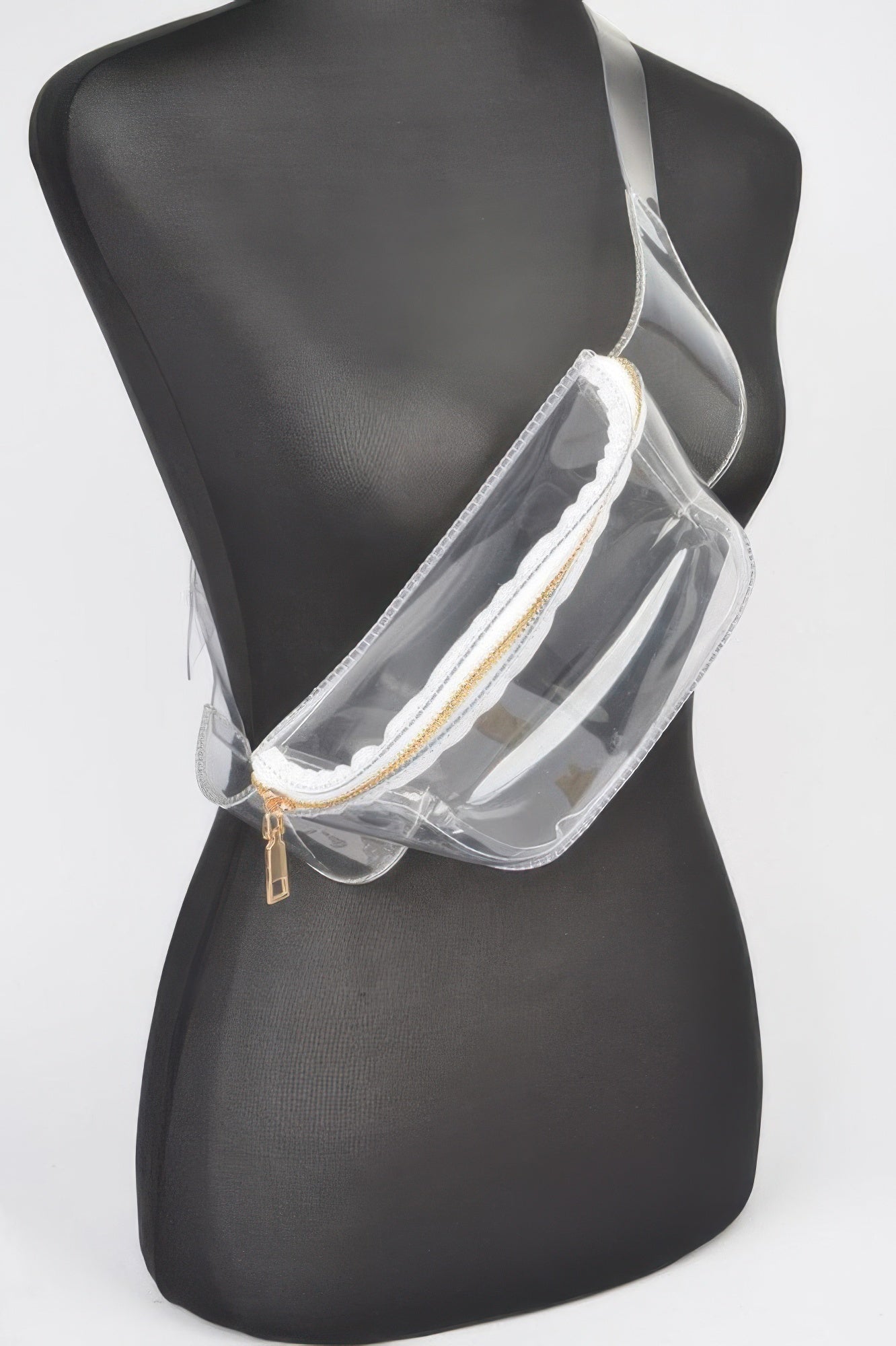 Clear Zip Front Fanny Pack 