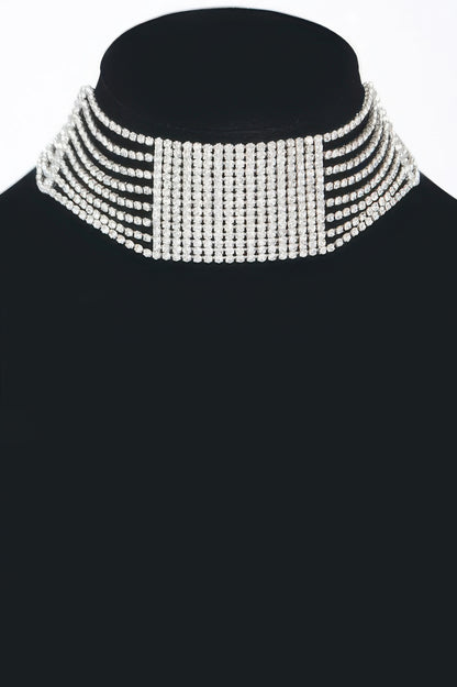Rhinestone Choker Necklace 