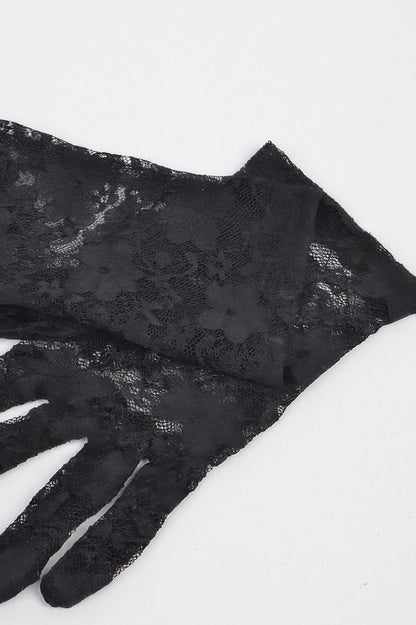 Flower Fishnet Glove 