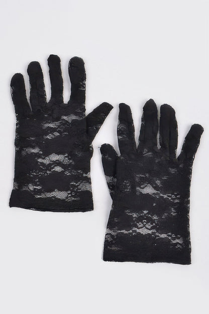 Flower Fishnet Glove 