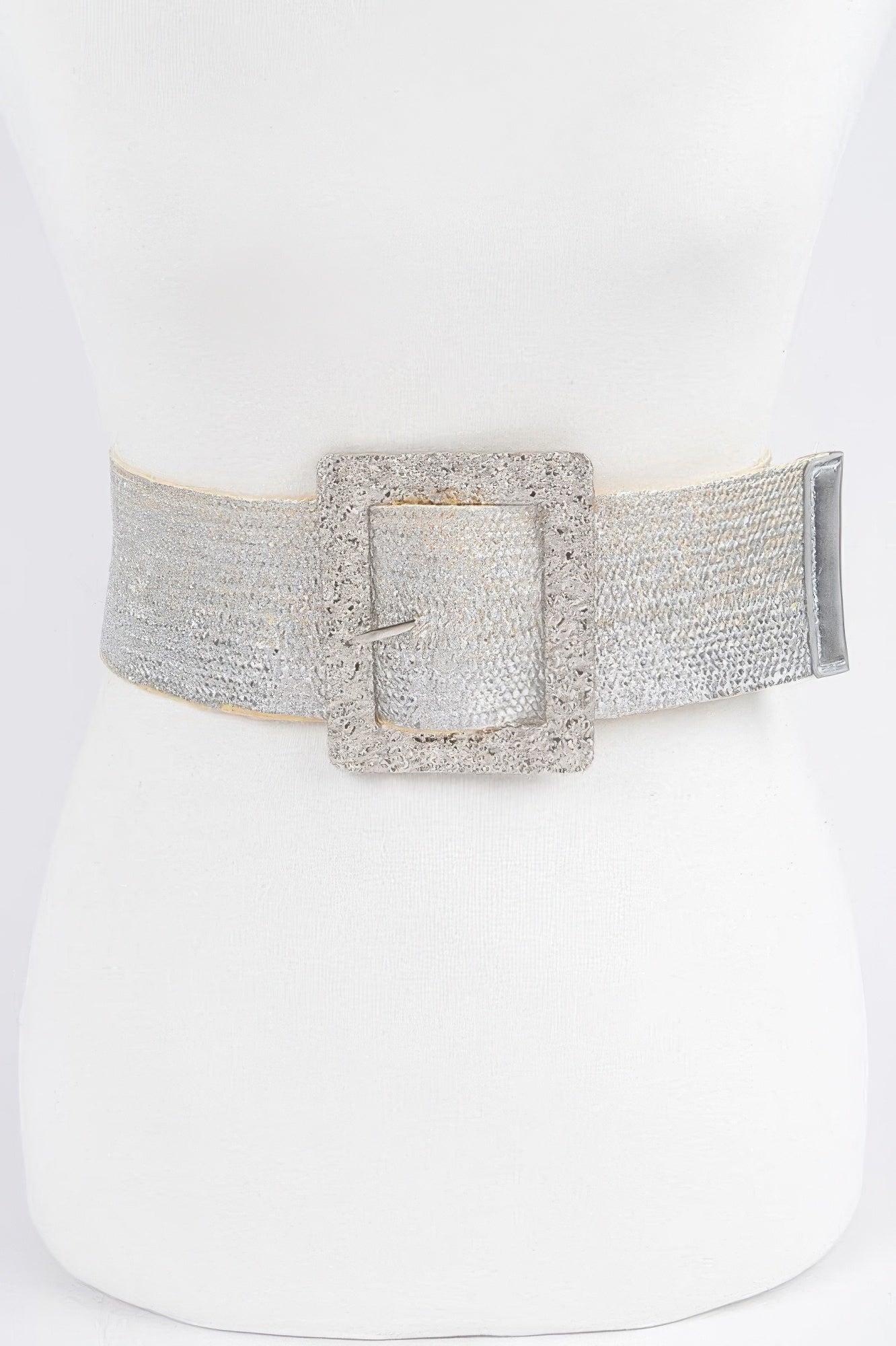Wide Metal Buckle Plus Size Belt 